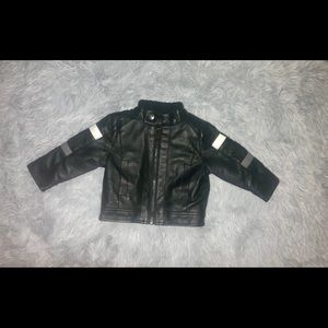 Infant Biker Faux Leather Jacket SZ 3M